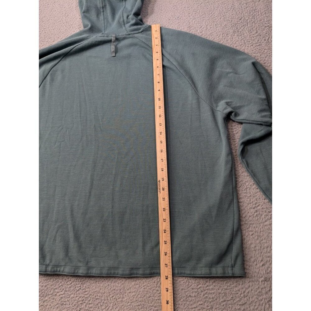 LL Bean Hoodie Mens XXL Slightly Fitted Green 2XL Hooded Pullover Stretch - Picture 6 of 13